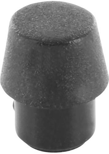 Gerätefuß rund, schraubbar Schwarz (Ø x H) 9mm x 10mm