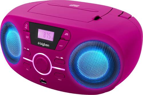 Tragbares CD/Radio mit USB pink von No Name