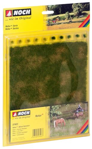 NOCH® Natur+ „Wiese Sommer“, dreifarbige Modellbau Wiese, 22 x 20 cm mit Grasbüscheln für die Spurweiten H0, TT, N, Z NOCH® Natur+ „Wiese Sommer“, dreifarbige Modellbau Wiese, 22 x 20 cm mit Grasbüscheln für die Spurweiten H0, TT, N, Z von NOCH