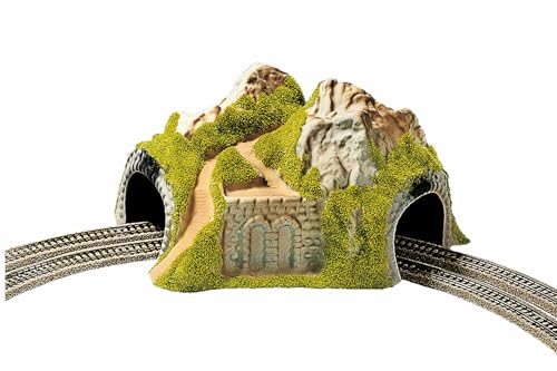 NOCH Ecktunnel, 2-gleisig gebogener Tunnel, 23 x 22 x 12 cm für die Spurweite N ideal für Modelllandschaften NOCH Ecktunnel, 2-gleisig gebogener Tunnel, 23 x 22 x 12 cm für die Spurweite N ideal für Modelllandschaften von NOCH