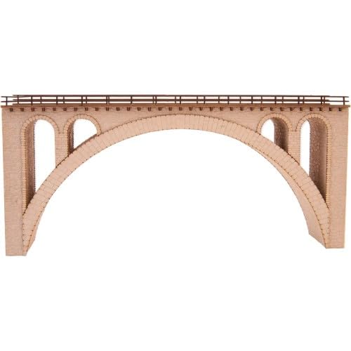 NOCH Brombenzviadukt, Modell Eisenbahnbrücke im Maßstab 1:160, perfekt für Spur N und kreatives Basteln von Noch