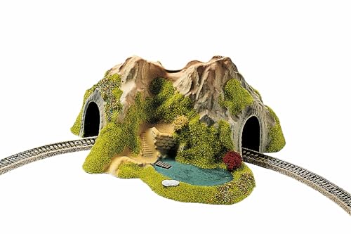 NOCH® Ecktunnel, EIN einspuriger Modellbahn Ecktunnel, 25 x 25 cm für die Spurweite N - eine perfekte Ergänzung Ihrer Modelleisenbahn. von Noch