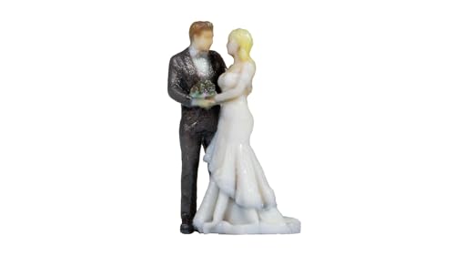 NOCH® Modellfiguren Hochzeitspaar, farbig 3D-Druck Hochzeitsfiguren, 1:87 H0 Modellbahn Zubehör von NOCH