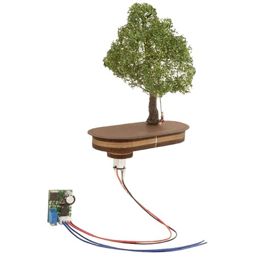 NOCH® Micro Motion Baum mit Schaukel, Modellbau Baum, 12,5 cm hoch für die Spur N ideal mit Bewegungseffekt von Noch