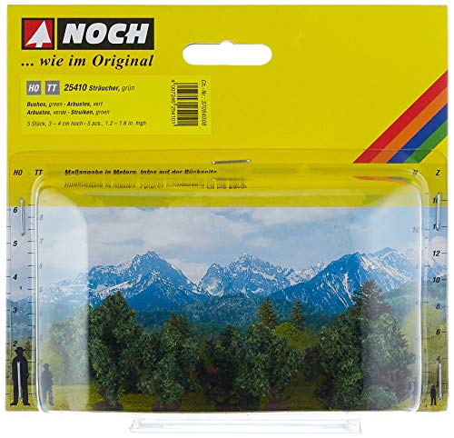 NOCH® Sträucher, grün, 5 Stück, 3-4 cm hoch für Modellbau,Landschaftsgestaltung und Dioramen geeignet von Noch