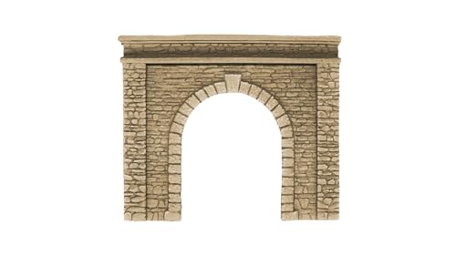 NOCH® Tunnel-Portal, realistisches Modellbauportal, 1-gleisig 15 x 12,5 cm für Spur H0 mit Struktur-Hartschaum von Noch