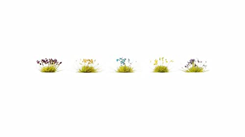 NOCH 6805 Bodengestaltungs-Set Blumenwiese Grün-Gelb, Blau-Weiß, Lavendel von Noch