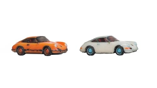 NOCH Porsche 911, 3D-Master-Fahrzeuge in Z Maßstab, sportliches Miniaturmodell für Modellbahn und Dioramen von NOCH