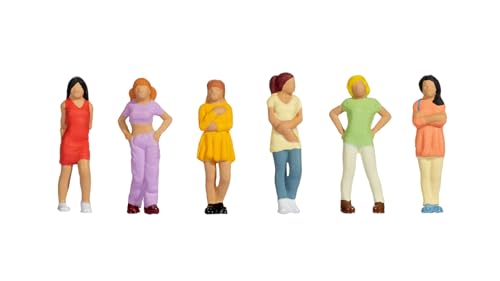 NOCH Weibliche Teenager, handkolorierte Modellfiguren für TT 1:120, lebendige Szenengestaltung mit jugendlichem Charme von Noch