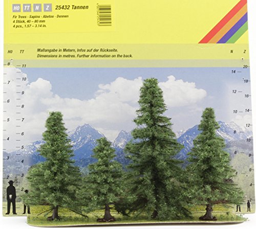 Noch 25432 Noch 25432-Landschaftszubehör: Tannen, 4 Stück, 40-80 mm von Noch