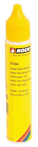 NOCH® Laser-Cut-Kleber, Klebstoff für Modellbau, ideal für DIY und Basteln, 30 g Tube mit Dosierspitze von NOCH