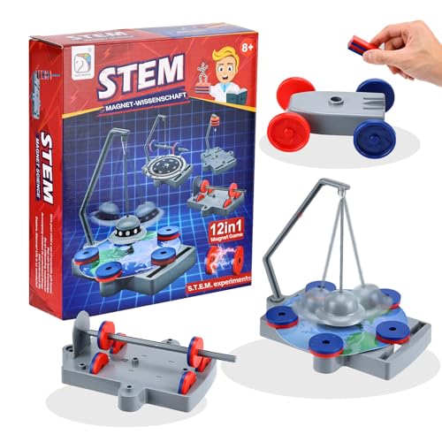 Experimente für Kinder ab 6, 12 in 1 Magnetisches Wissenschafts Set Cosmos Experiment,Experimentierkasten DIY Spielzeug für Kinder ab 6 7 8 9 10 Jahren Jungen Mädchen Schüler (12 in 1) von Noetoy