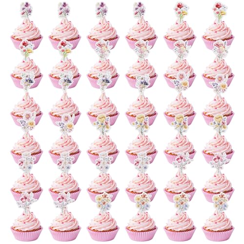 Nogeqi 36 Stück Wildblumen Blumen für Torte, Blüten Tortendeko Torten Deko Mädchen, Cupcake Deko Muffin Gänseblümchen, Flower Cupcake Topper für Hochzeit, Geburtstag, Babyshower Nogeqi 36 Stück Wildblumen Blumen für Torte, Blüten Tortendeko Torten Deko Mädchen, Cupcake Deko Muffin Gänseblümchen, Flower Cupcake Topper für Hochzeit, Geburtstag, Babyshower von Nogeqi
