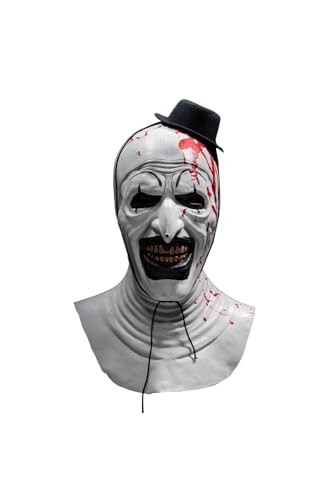 Noiclub Terrifier Blutige Maske Killer Clown Kostüm Horror Movie Cosplay Anzug Set Halloween Karneval von Noiclub