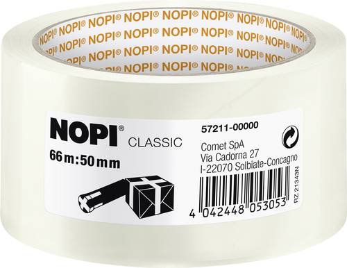 Nopi 57211 Packband Transparent (L x B) 66m x 50mm 1St. von Nopi