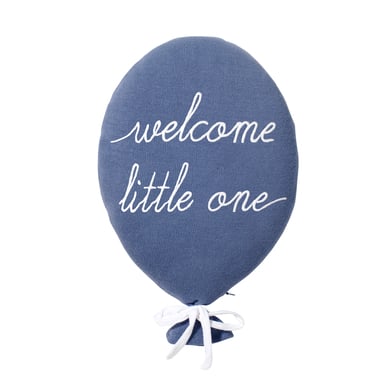 Nordic Coast Company Dekokissen Ballon welcome little one blau von Nordic coast company