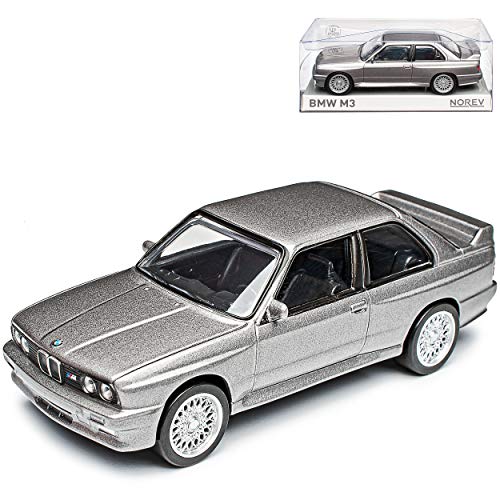 B-M-W 3er E30 M3 Coupe Sport Evolution Grau 1982-1994 1/43 Norev Modell Auto mit individiuellem Wunschkennzeichen von Norev B-M-W