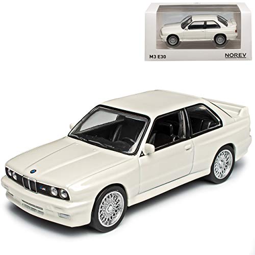 B-M-W 3er E30 M3 Coupe Sport Evolution Weiss Youngtimers 1982-1994 1/43 Norev Modell Auto von Norev B-M-W