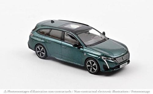 Modell in Skala kompatibel mit Peugeot 308 SW GT 2021 Avatar Blue 1:43 NorEV NV473935 von Norev B-M-W