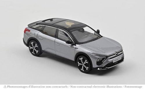 Modell in Treppenform, kompatibel mit Citroen C5X 2021 Artense Grey 1:43 NorEV NV155573 von Norev B-M-W