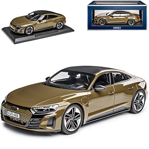 Norev A*U*D*I E-Tron GT RS Limousine Olive Grün Metallic Ab 2020 1/18 Modell Auto mit individiuellem Wunschkennzeichen von Norev B-M-W