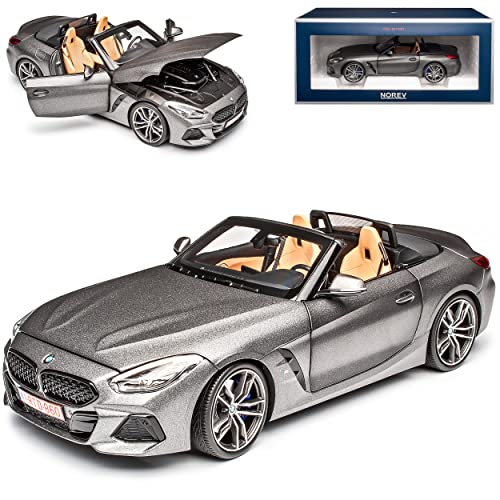 Norev B-M-W Z4 G29 Cabrio Matt Grau Ab 2018 1/18 Modell Auto mit individiuellem Wunschkennzeichen von Norev B-M-W