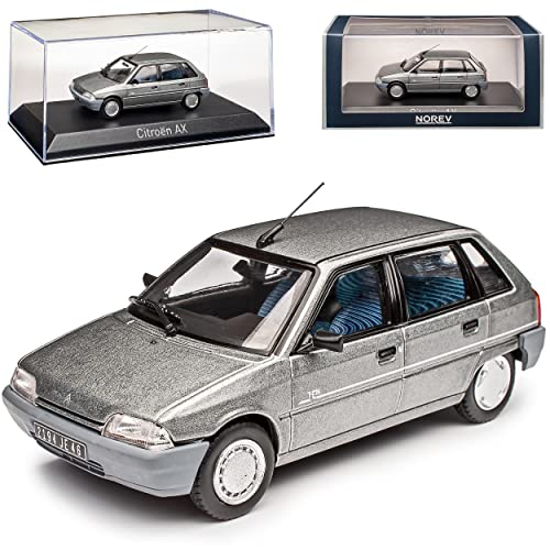 Norev Citroen AX Ten 5 Türer Grau 1986-1998 1/43 Modell Auto mit individiuellem Wunschkennzeichen von Norev B-M-W