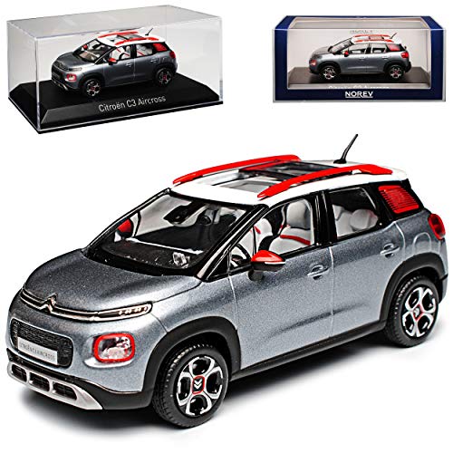 Norev Citroen C3 Aircross Grau mit weissem Dach 2. Generation Ab 2017 1/43 Modell Auto von Norev B-M-W