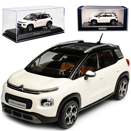 Norev Citroen C3 Aircross Weiss mit Schwarzem Dach 2. Generation Ab 2017 1/43 Modell Auto von Norev B-M-W