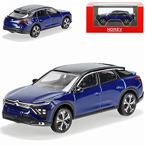 Norev Citroen C5 X Blau Ab 2021 1/64 Modell Auto mit individiuellem Wunschkennzeichen von Norev B-M-W