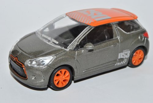 Norev Citroen DS3 Grau Orange Ab 2010 1/64 Modell Auto mit individiuellem Wunschkennzeichen von Norev B-M-W