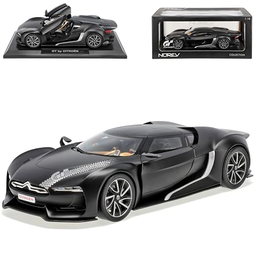 Norev Citroen GT Matt Schwarz Coupe 2008 1/18 Modell Auto von Norev B-M-W