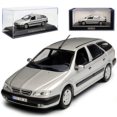 Norev Citroen Xsara Break Kombi Silber Grau 1997-2006 1/43 Modell Auto mit individiuellem Wunschkennzeichen von Norev B-M-W