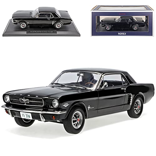 Norev Ford Mustang I 1. Generation 1/2 Coupe Schwarz Generation 1964-1966 1/18 Modell Auto von Norev B-M-W