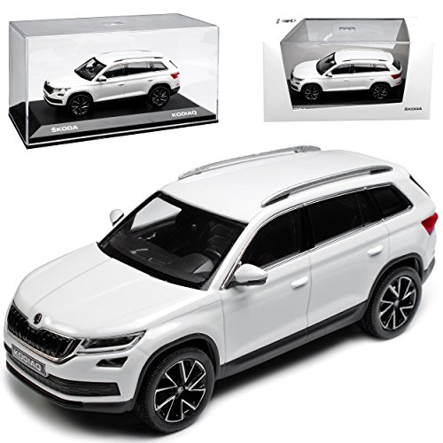 Norev ?Koda Kodiaq SUV Moon Weiss Ab 2017 1/43 Modell Auto mit individiuellem Wunschkennzeichen von Norev B-M-W