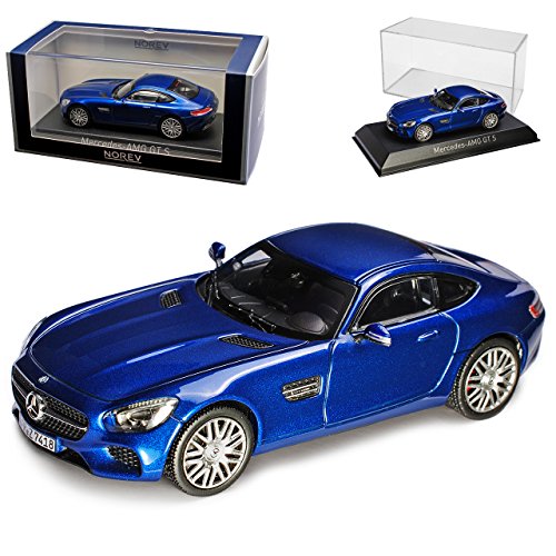 Norev Mercedes-Benz AMG GT S Coupe Blau Metallic Ab 2014 1/43 Modell Auto mit individiuellem Wunschkennzeichen von Norev B-M-W