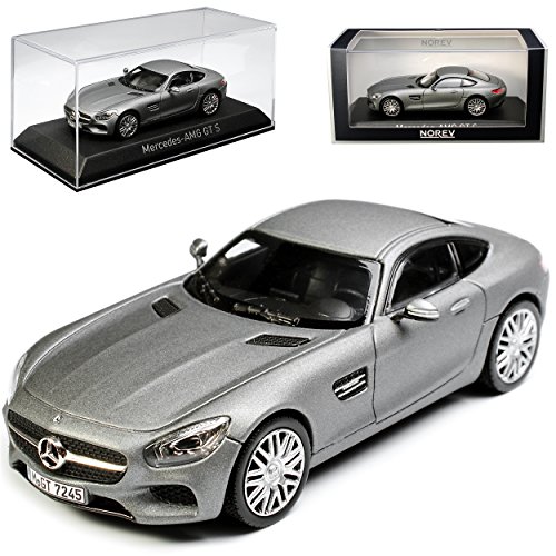 Norev Mercedes-Benz AMG GT S Coupe Matt Grau Metallic Ab 2014 1/43 Modell Auto mit individiuellem Wunschkennzeichen von Norev