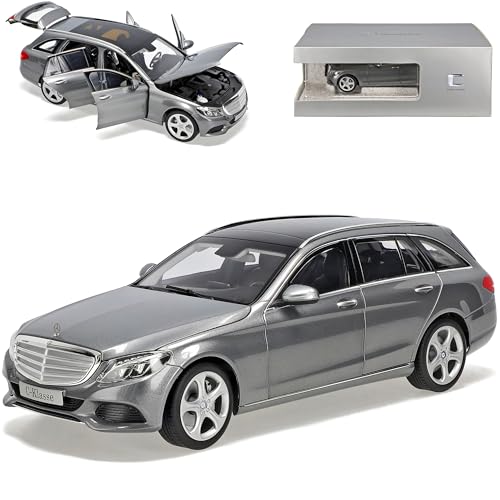 Norev Mercedes-Benz C-Klasse T-Modell Kombi Palladium Silber W205 Ab 2014 1/18 Modell Auto von Norev B-M-W