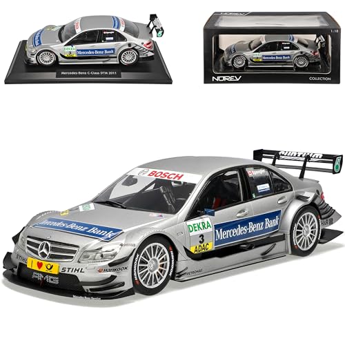 Norev Mercedes-Benz C-Klasse W204 No 3 Bank Spengler DTM 2011 1/18 Modell Auto mit individiuellem Wunschkennzeichen von Norev B-M-W