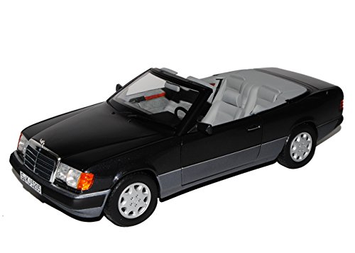 Norev Mercedes-Benz E-Klasse 300 CE W124 A124 Cabrio Schwarz Grau 1984-1997 1/18 Modell Auto mit individiuellem Wunschkennzeichen von Norev B-M-W