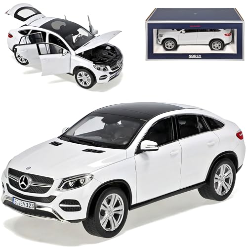 Norev Mercedes-Benz GLE-Klasse Coupe Weiss Ab 2015 1/18 Modell Auto mit individiuellem Wunschkennzeichen von Norev