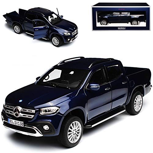 Norev Mercedes-Benz X-Klasse Pick-Up 470 Blau Metallic Ab 2017 1/18 Modell Auto mit individiuellem Wunschkennzeichen von Norev B-M-W