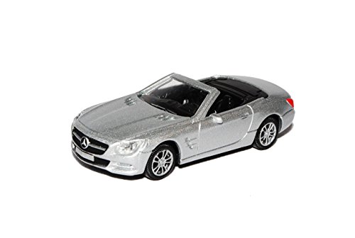 Norev Mercedes SL-Klasse R231 Cabrio Silber Ab 2012 1/64 Modell Auto mit individiuellem Wunschkennzeichen von Norev B-M-W