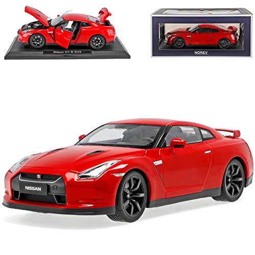 Norev Nisan Skyline GT-R R35 Coupe Rot Ab 2007 1/18 Modell Auto mit individiuellem Wunschkennzeichen von Norev B-M-W