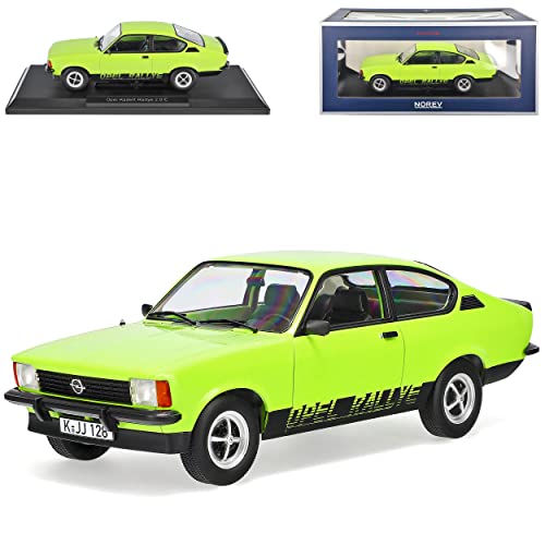 Norev Opel Kadett C GT/E Coupe Rallye 2.0 Grün mit Schwarz 1973-1979 1/18 Modell Auto mit individiuellem Wunschkennzeichen von Norev B-M-W