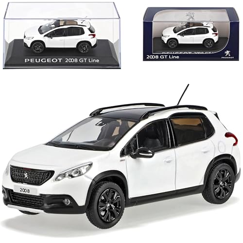 Norev Peugeot 2008 SUV Weiss Ab 2013 1/43 Modell Auto mit individiuellem Wunschkennzeichen von Norev B-M-W