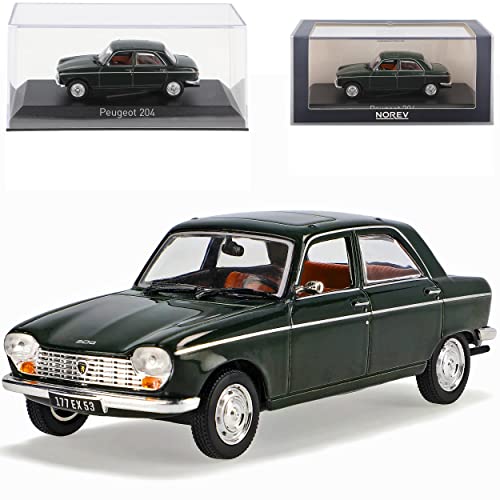 Norev Peugeot 204 Limousine Grün 1965-1976 1/43 Modell Auto von Norev B-M-W