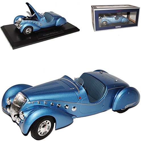 Norev Peugeot 302 Darl Mat Roadster 1937 Blau 1/18 Modell Auto von Norev B-M-W