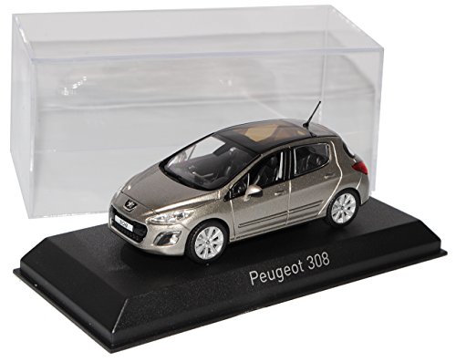 Norev Peugeot 308 5 Türer Grau Silber 1. Generation 2007-2013 1/43 Modell Auto mit individiuellem Wunschkennzeichen von Norev B-M-W