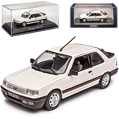 Norev Peugeot 309 G*T*I Weiss 3 Türer 1985-1993 1/43 Modell Auto von Norev B-M-W